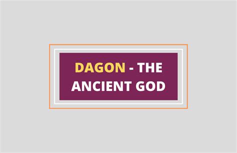 Dagon God – Mythology - Symbol Sage