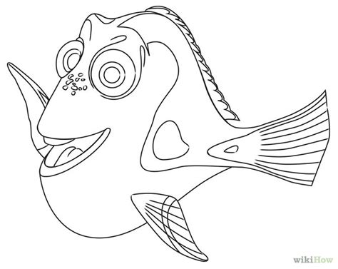 Dory Fish Coloring Page Coloring Pages