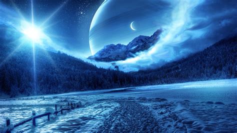 Anime Winter Scenery Wallpaper