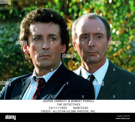 JASPER CARROTT & ROBERT POWELL.THE DETECTIVES.24/11/1993.B68C25AC Stock ...