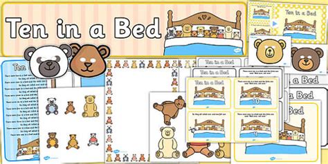 Ten in a Bed Resource Pack (teacher made) - Twinkl