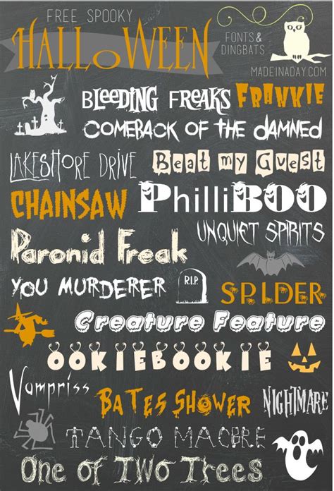 My favorite Free Halloween Fonts & Dingbats | Halloween fonts, Free ...