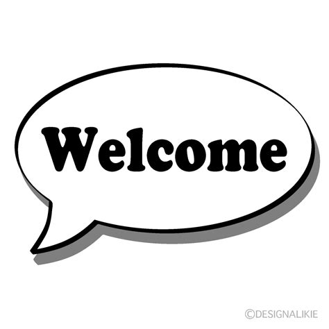 Welcome Clip Art Black And White