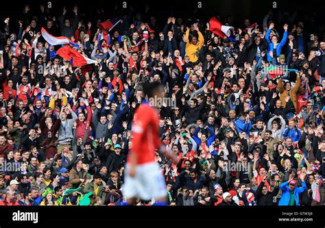 Fans enjoy atmosphere international friendly emirates stadium hi-res ...