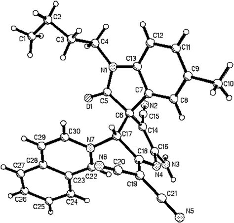 Molecular structure of spiro compound 3b. | Download Scientific Diagram