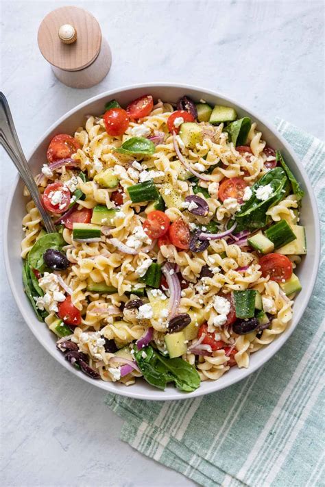 Mediterranean Pasta Salad - Feel Good Foodie