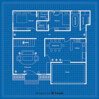 House blueprint | Free Vector