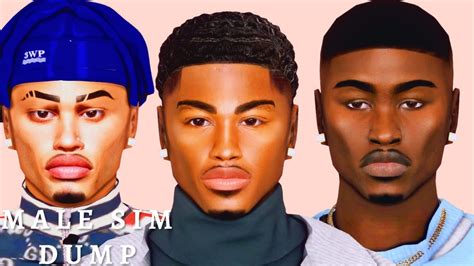 💕 Sims 4 CAS Urban Male Sim Dump | CC Folder & SIM DOWNLOAD - YouTube