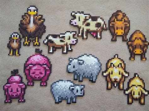 Barn Animals // Stardew Valley // Perler Bead Art - Etsy