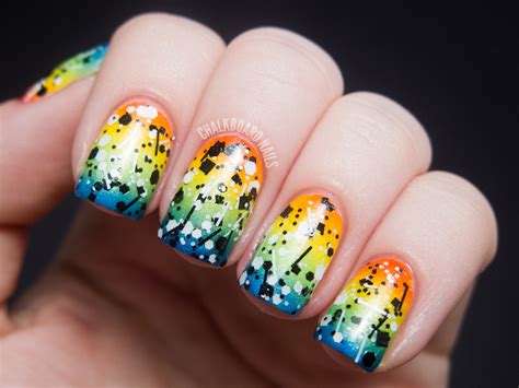 31DC2012: Day 09, Rainbow Nails | Chalkboard Nails | Phoenix, Arizona ...