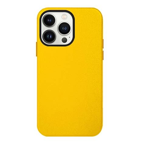 iPhone 13 Pro Max K-Doo Noble Collection Leather Case Yellow in Pakistan