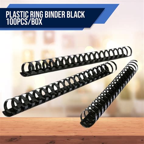 Plastic Ring Binder Black Legal Size (8mm / 10mm / 12mm / 14mm / 16mm ...