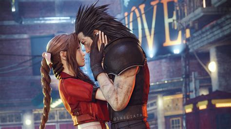 1920x1080 Aerith Gainsborough And Cloud Strife Final Fantasy 7 Remake ...