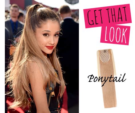 We love Ariana Grande ponytail look GET THAT LOOK with our ponytail ...