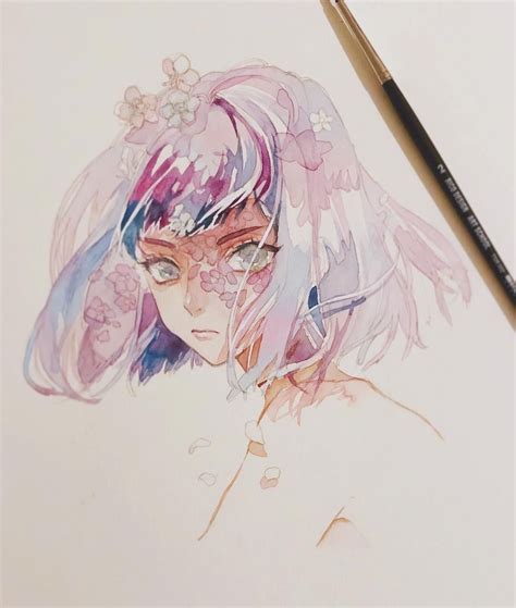 Manga Watercolor, Watercolor Illustration, Sketchbook Inspiration, Art ...