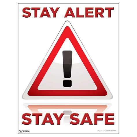 Safety Poster - Stay Alert Stay Safe - CS247991