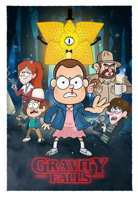 Gravity Falls as Stranger Things characters (credit goes to Tom Trager ...