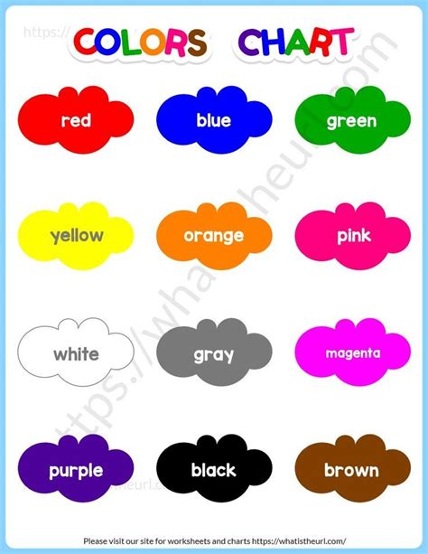 We have designed 2 charts in colors with their names on them. There are ...