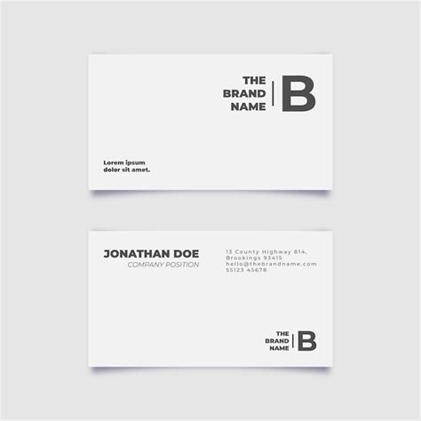 Minimalist Business Card - Free Download on Freepik