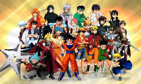 Download 90's Popular Male Anime All Characters Hd Wallpaper ...