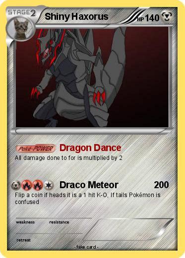 Pokémon Shiny Haxorus 16 16 - Dragon Dance - My Pokemon Card