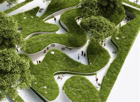 Penda's winding green pathway at the 2015 Garden Expo lets visitors ...