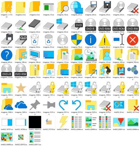 Download icons from Windows 10 build 10036