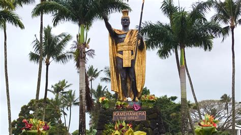 King Kamehameha The Great Statue In Hilo, Hawaii