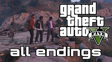 Grand Theft Auto V - All Endings - YouTube