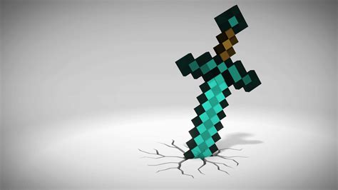 The Diamond Sword From Minecraft - Swish And Slash