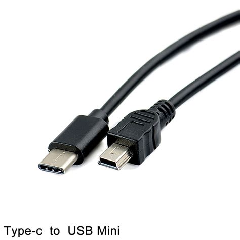 【hananre】USB Type-c to Mini USB Cable USB-C Male to Mini-B Male Adapter ...