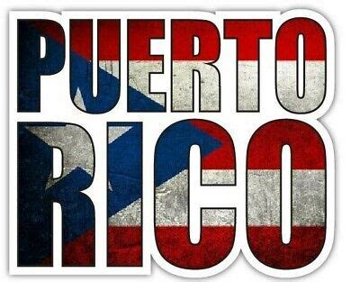 Puerto Rico Flag Patriotic Vinyl Sticker Decal Car Truck Laptop Window ...