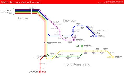 Hong Kong bus map - Hong Kong bus route map (China)