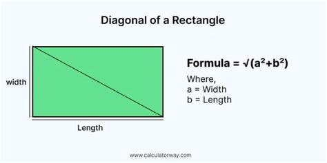 Diagonal of a Rectangle Calculator - Calculatorway