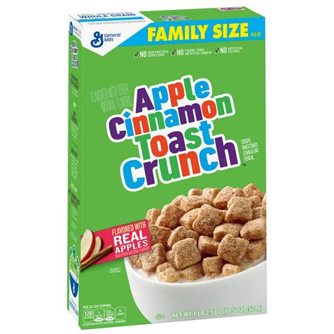 Apple Cinnamon Toast Crunch, Cereal with Whole Grain, 18.5 oz - Walmart ...