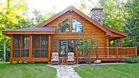 One Story Log Cabins - Good Colors For Rooms