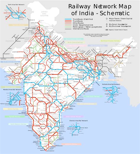 Train Map India