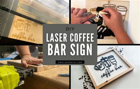 DIY Farmhouse Coffee Bar Sign - So Fontsy