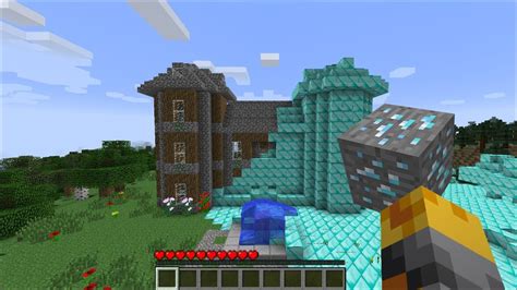 Minecraft DIAMOND HOUSE MOD / TRANSFORM ANY HOUSE IN TO DIAMOND ...