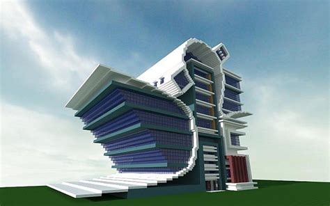 Modern/Futurist City Building Minecraft Project | Minecraft projects ...