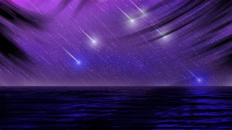 Download Sea Ocean Purple Artistic Rain HD Wallpaper