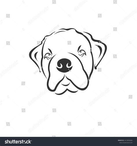 Vector Dog Head Black White Logo Stock Vector (Royalty Free) 1612858369 ...