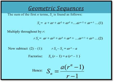 Sequence And Series Formula Sheet