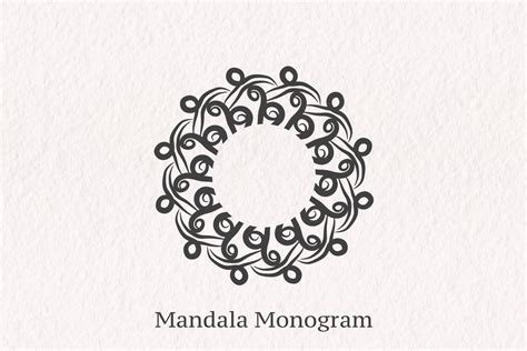 Monogram Mandala 19 Graphic by Wongsepele · Creative Fabrica