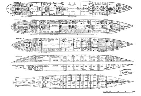 Britannic General Arrangement Deck Plans (2/2) | Encyclopedia Titanica ...