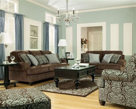 Living Room Chocolate Brown Sofa