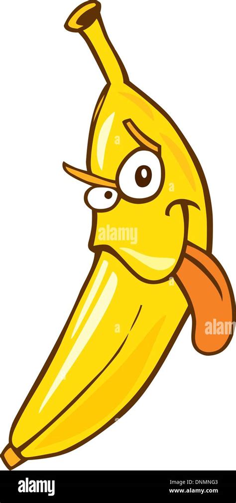 Cartoon illustration of funny banana Stock Vector Image & Art - Alamy