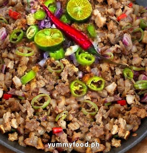 Awesome Sizzling Pork Sisig Recipe - Pinoy Recipe » Yummy Food Ph