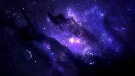 HD wallpaper: blue and purple galaxy, digital art, space, planet, stars ...