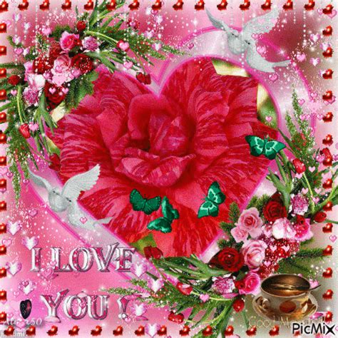 I Love You Rose Heart Gif Pictures, Photos, and Images for Facebook ...